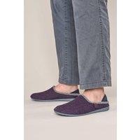 Moshulu Men's 'Matmi' Felt Slippers in Purple | Size: 11.5