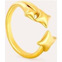 Serla Women's Gold Plated Star Ring
