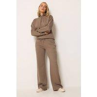 Long Tall Sally Women's Tall Wide Leg Joggers in Brown | Size: 10L