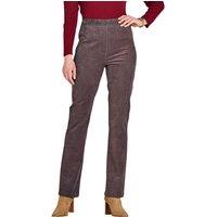 Chums Women's Pull On Corduroy Trouser in Grey | Size: 22S