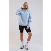 BCouture Women's Cycling Shorts, Hoodie & T-Shirt Set in Pale Blue | Size: Medium
