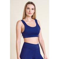 Enorsia Women's Scoop Neck Active Vest in Blue | Size: 12