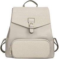Woodland Leathers Women's Women's Small Backpack, Work School Rucksack Bag in Beige