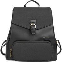 Woodland Leathers Women's Women's Small Backpack, Work School Rucksack Bag in Black