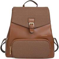 Woodland Leathers Women's Women's Small Backpack, Work School Rucksack Bag in Tan