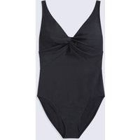 Animal Women's 'Florence' Stretchy Quick Dry Soft Chlorine Resistant Ribbed Swimsuit in Black | Size: 18