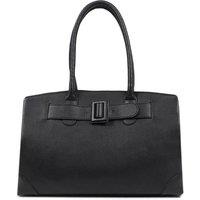 Jones Bootmaker Women's Vinetta Leather Shoulder Bag in Black