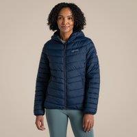 Craghoppers Women's Compresslite IX Hooded Water Repellent Insulating Jacket in Navy | Size: 20