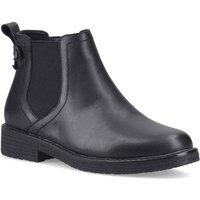 Hush Puppies Women's Maddy Leather Boot in Black | Size: 7