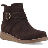 Hush Puppies Women's Lyra Buckle Boot in Chocolate | Size: 6