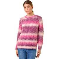 Roman Women's Ombre Knit Scarf & Jumper in Pink | Size: 12