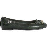Dune London Women's 'Harped' Ballet Pumps in Green | Size: 5