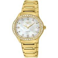 Gevril Women's Morcote Swiss Diamond White MOP 316L Stainless Steel Bracelet Watch in Gold