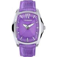 Chronotech Women's CT7219L07 Light 30mm Quartz Watch in Purple