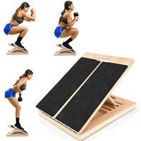 KORVIXA Wood Calf Stretch Incline Board in Natural | Size: 0-12 m