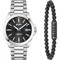 BOSS Men's 1570180 Strike 41mm Quartz Watch in Silver