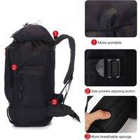 KORVIXA Men's 100L Large Tactical Army Backpack in Black | Size: 100 cm x 100 cm