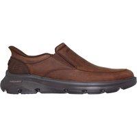 Skechers Men's Arch Fit Garza Leather Slip-Ins Shoes - Cocoa in Brown | Size: 11