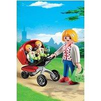 Playmobil 5573 City Life Mother with Twin Stroller
