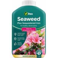 Vitax Seaweed Plus Sequestered Iron Growth Booster 1L