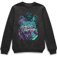 Squid Game Official Neon Chills Alex Tillbrook Sweatshirt - Black | Size: Medium