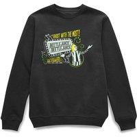 Beetlejuice Official The Ghost with the Most Sweatshirt - Black | Size: Small