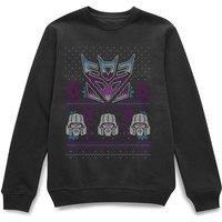 Transformers Official Decepticons Classic Knit Sweatshirt - Black | Size: Small
