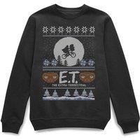 E.T. the Extra-Terrestrial Official ET Christmas Sweatshirt - Black | Size: Medium