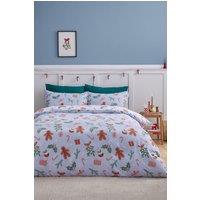 Catherine Lansfield Christmas Gingerbread Duvet Cover Set in Blue | Size: King