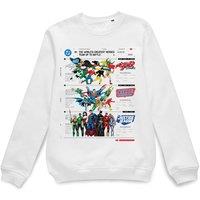 Justice League Official Through The Ages Sweatshirt - White | Size: Large