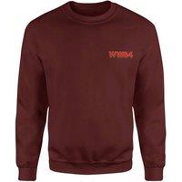 DC Comics DC Wonder Woman WW84 Embroidered Unisex Sweatshirt - Burgundy | Size: Medium