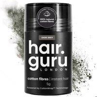 Hair Guru London Natural Cotton Hair Thickening Fibres Sample 5g in Dark Grey