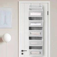 KORVIXA Over the Door Hanging Organiser in Grey