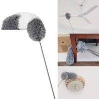 NESTLUNE Grey&White 280cm Long Extendable Duster Telescopic Duster in Grey | Size: 100 cm x 100 cm