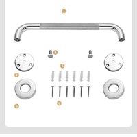 NESTLUNE Handle Steel Shower Toilet Hand Rail 50cm in Silver