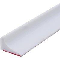 NESTLUNE 200cm Bendable Bathroom Shower Water Retaining Strip Stopper in White