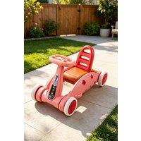 Living and Home Kids Portable Sliding Ride-On Car in Pink