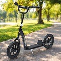 STILVORA Kids Scooter with Adjustable Height & Rear Brake in Black