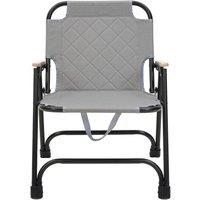 KORVIXA Grey Folding Camping Chair | Size: 0-1 m