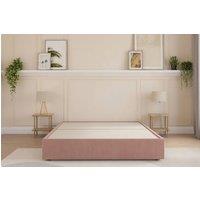 Sloomy Divan Base Blush Plush 2 Drawers Right Side in Pink | Size: Double