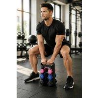 Living and Home 1/2/3KG Dumbbell Set with Storage Stand for Home & Gym