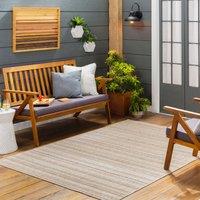Livabliss Eagean Global In- & Outdoor Rug in Brown | Size: 160 cm diameter