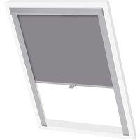 Berkfield Home Blackout Roller Blind Grey SK08