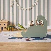 sweeek Toy box for children with wheels, dinasour in Green