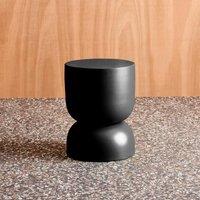 sweeek Side table, end table, metal bedside table 32 x H42cm in Black