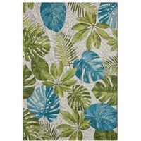 THE RUGS Flair Indoor Outdoor Rug & Runner Tropical Flatweave Patio Rug in Green | Size: 240 cm x 340 cm