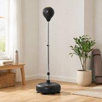 STILVORA Punching Bag with Stand Adjustable Height Black