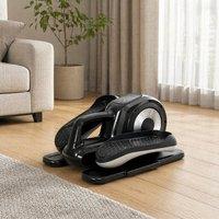 STILVORA Under Desk Elliptical Machine with LCD Monitor in Black