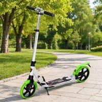 STILVORA Folding Scooter with Adjustable Handlebar in Green