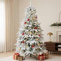 STILVORA 150 cm Christmas Tree with Hinged Branches in Green